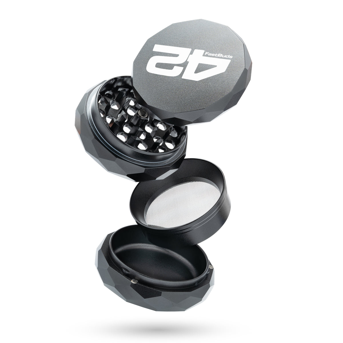420FastBuds x NV | Magnetic Pyramid Grinder - 4-teilig - Ø63mm
