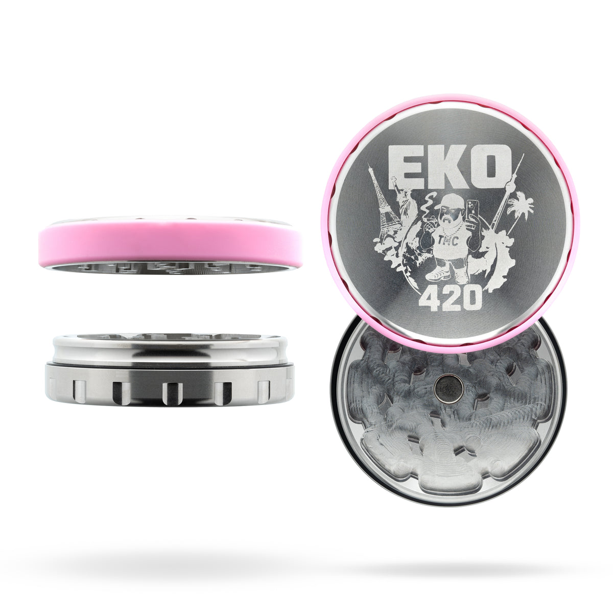 EKO420 x NV | Stainless Steel Grinder - 2-teilig - Ø63mm