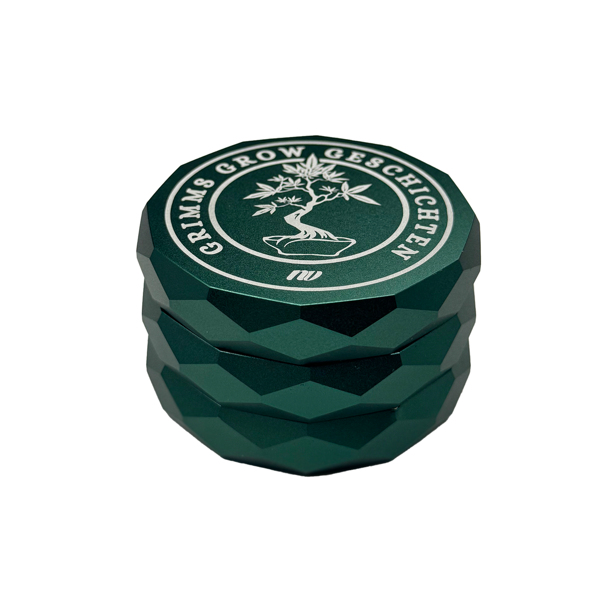 GrimmsGrow x NV | *Magnetisch* Pyramid Grinder - 4-teilig - Ø63mm