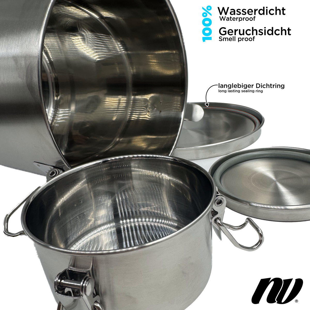 NV Canna Stash - Edelstahl - Geruchsdicht