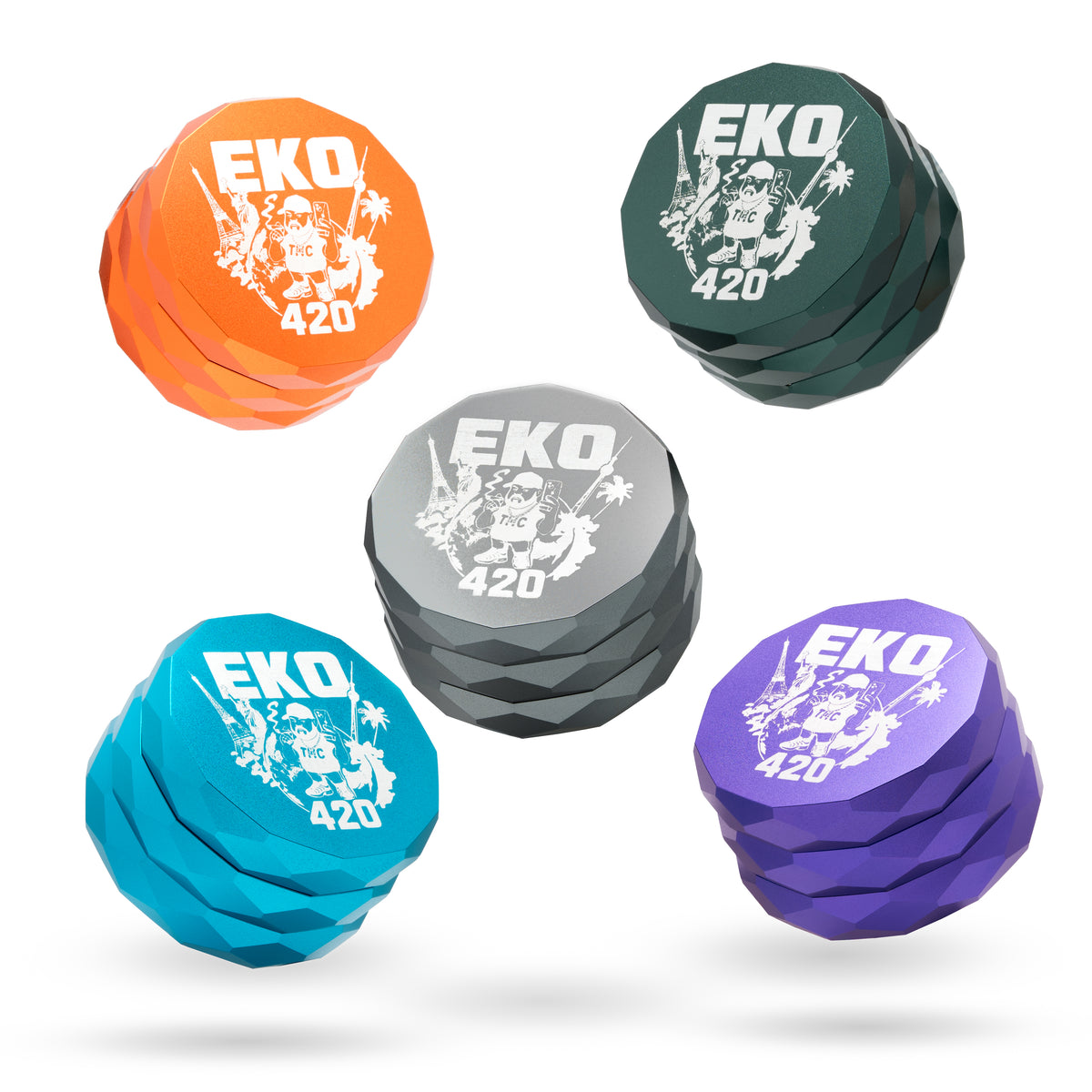 EKO420 x NV | Magnetischer Pyramid Grinder - 4-teilig- Ø63mm