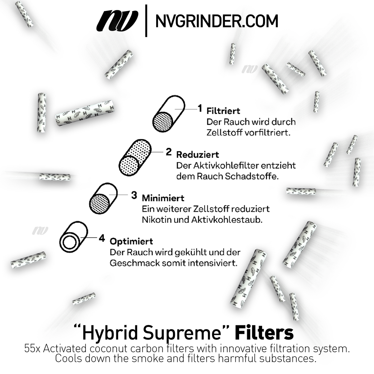 Hybrid Supreme Filters Bag - Ø6,4mm - 250 Filter