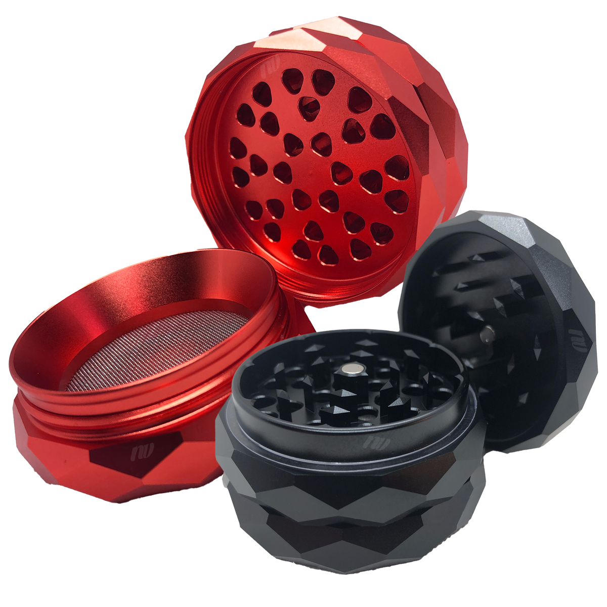 TAS Visuals x NV | Pyramid Grinder - 4-teilig- Ø63mm