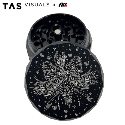 TAS Visuals x NV | Pyramid Grinder - 4-teilig- Ø63mm