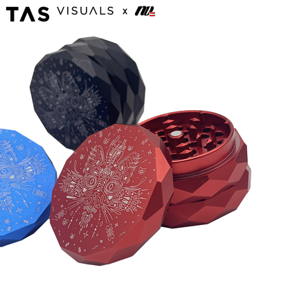 TAS Visuals x NV | Pyramid Grinder - 4-teilig- Ø63mm